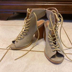 Lace up heels
